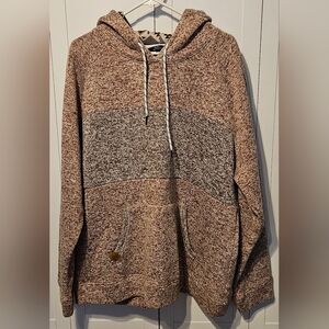 Simply Southern Cozy Brown and Gray Hooded Sweater XXL Men's